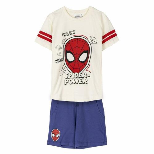 Sæt med tøj Spider-Man Blå Beige 4 år