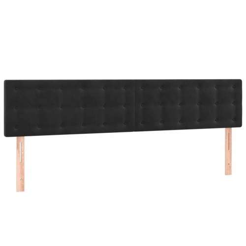 Sengeramme i fløjl 120x190 cm - justerbar sengegavl, sort