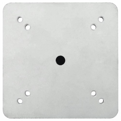 Nedgravet parasolbase 16 × 16 × 39,5 cm - stål, sølvfarvet