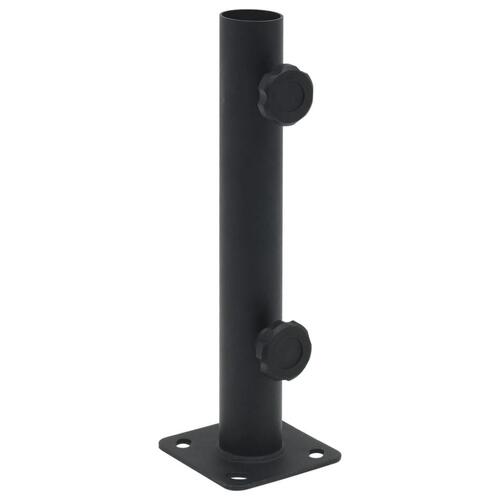 Parasolholder til Ø32/34/38 mm stang stål matsort