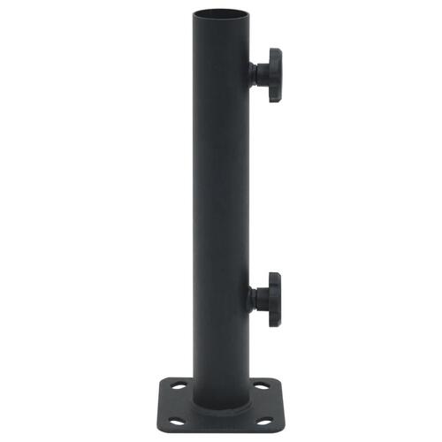 Parasolholder til Ø32/34/38 mm stang stål matsort