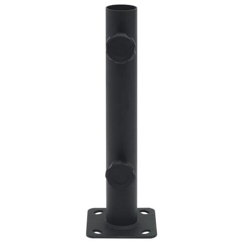 Parasolholder til Ø32/34/38 mm stang stål matsort