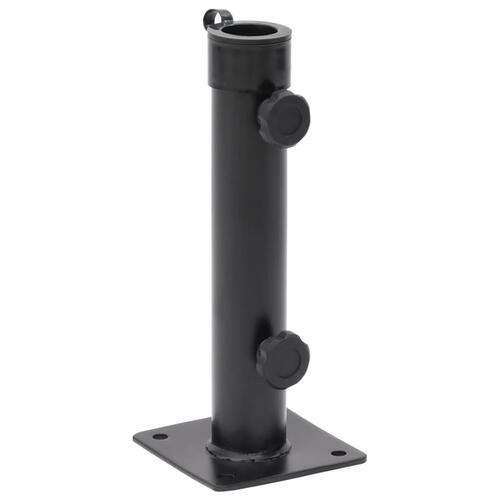 Parasolholder til Ø38/48 mm stang stål matsort