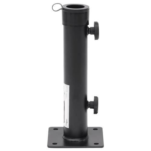 Parasolholder til Ø38/48 mm stang stål matsort
