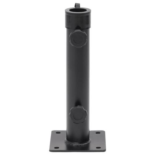 Parasolholder til Ø38/48 mm stang stål matsort