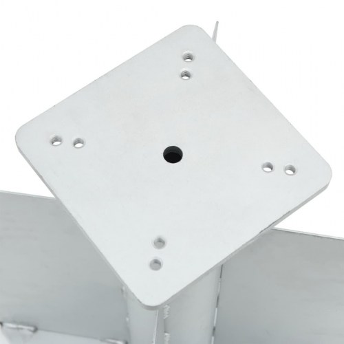 Nedgravet parasolbase 27,5x27,5x45 cm stål sølvfarvet
