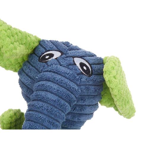 Legetøj til hunde Blå Grøn Elefant 28 x 14 x 17 cm Bamse med lyd