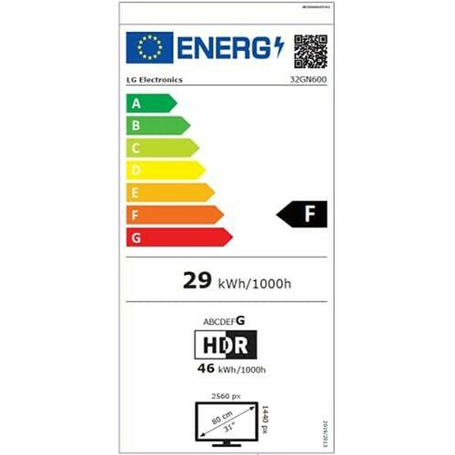 Skærm LG 32GN600-B 2K 165 Hz LED VA