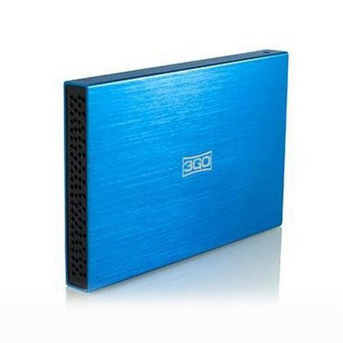 Ekstern Boks 3GO HDD25BL13 2,5" SATA USB Blå 2,5"