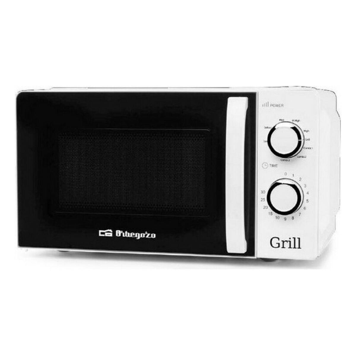 Mikrobølgeovn med Grill Orbegozo MIG 2130 20 L 700W Hvid 900 W 20 L