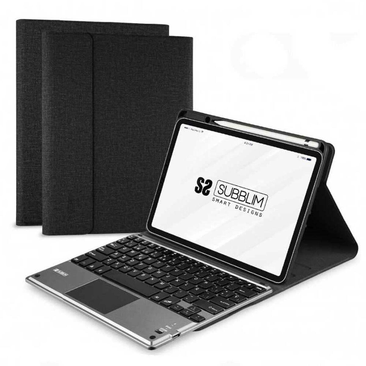 Case til tablet og tastatur Subblim SUB-KT4-BTPI50 Spansk qwerty Sort Multifarvet iPad Pro 11″