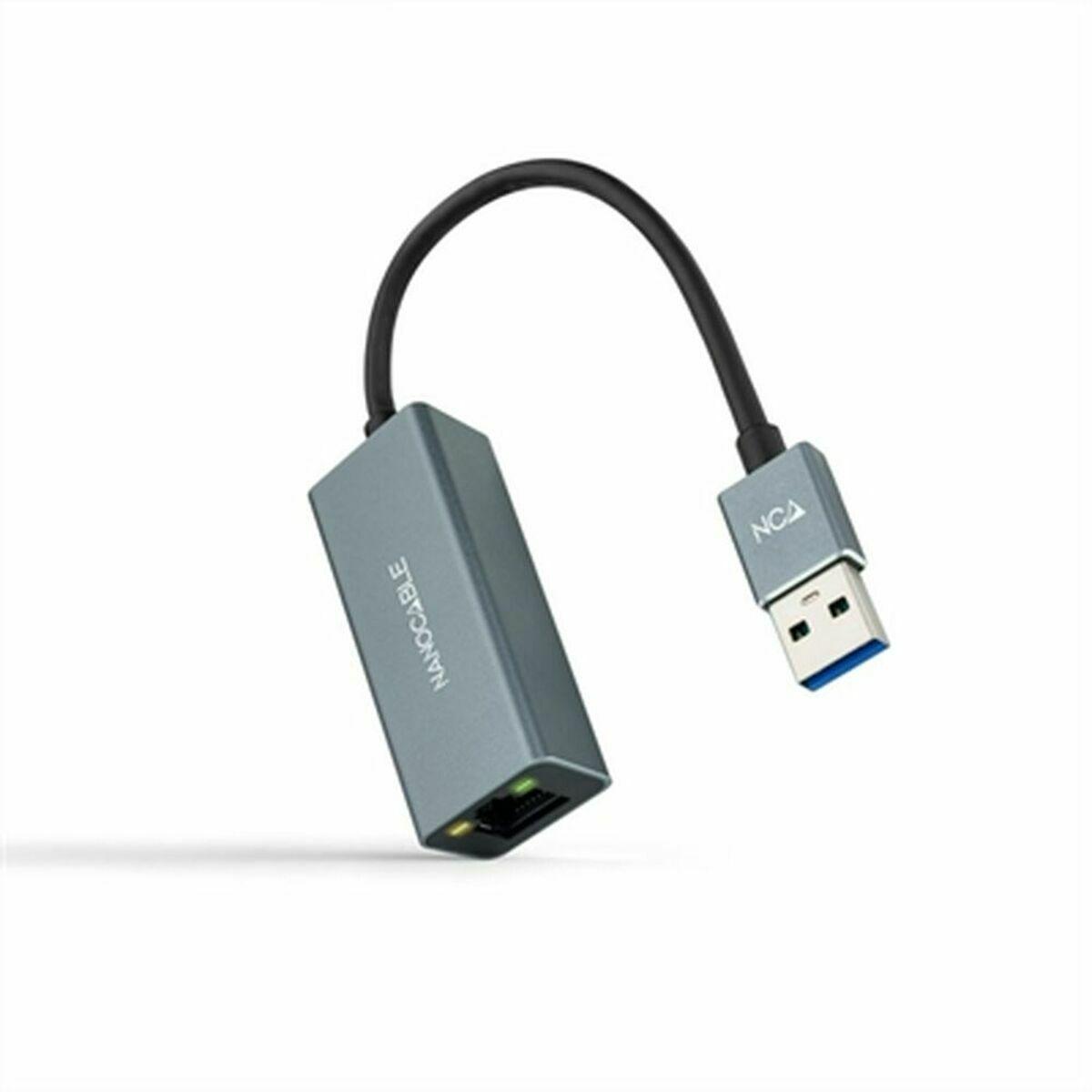 USB til Ethernet-adapter NANOCABLE 10.03.0405, USBA til RJ45, 1 Gbit/s