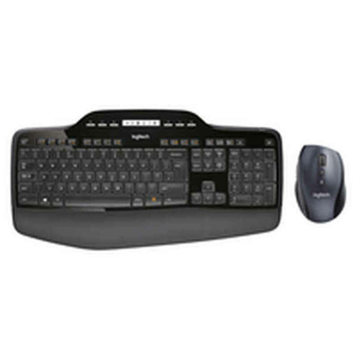 Tastatur og trådløs mus Logitech 920-002437 Sort Spansk qwerty QWERTY