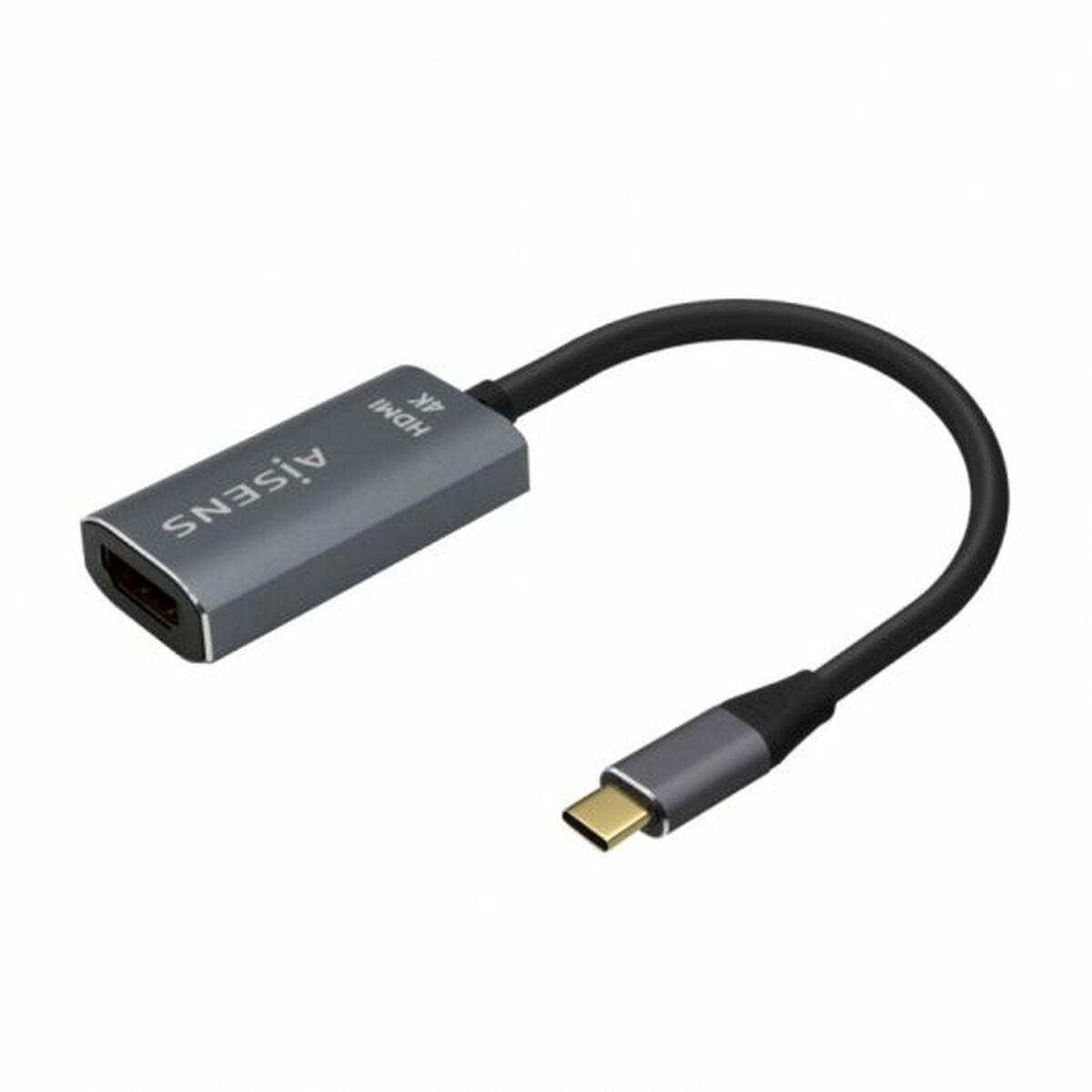 Aisens USB‑C til HDMI-adapter A109-0683, 15 cm, grå