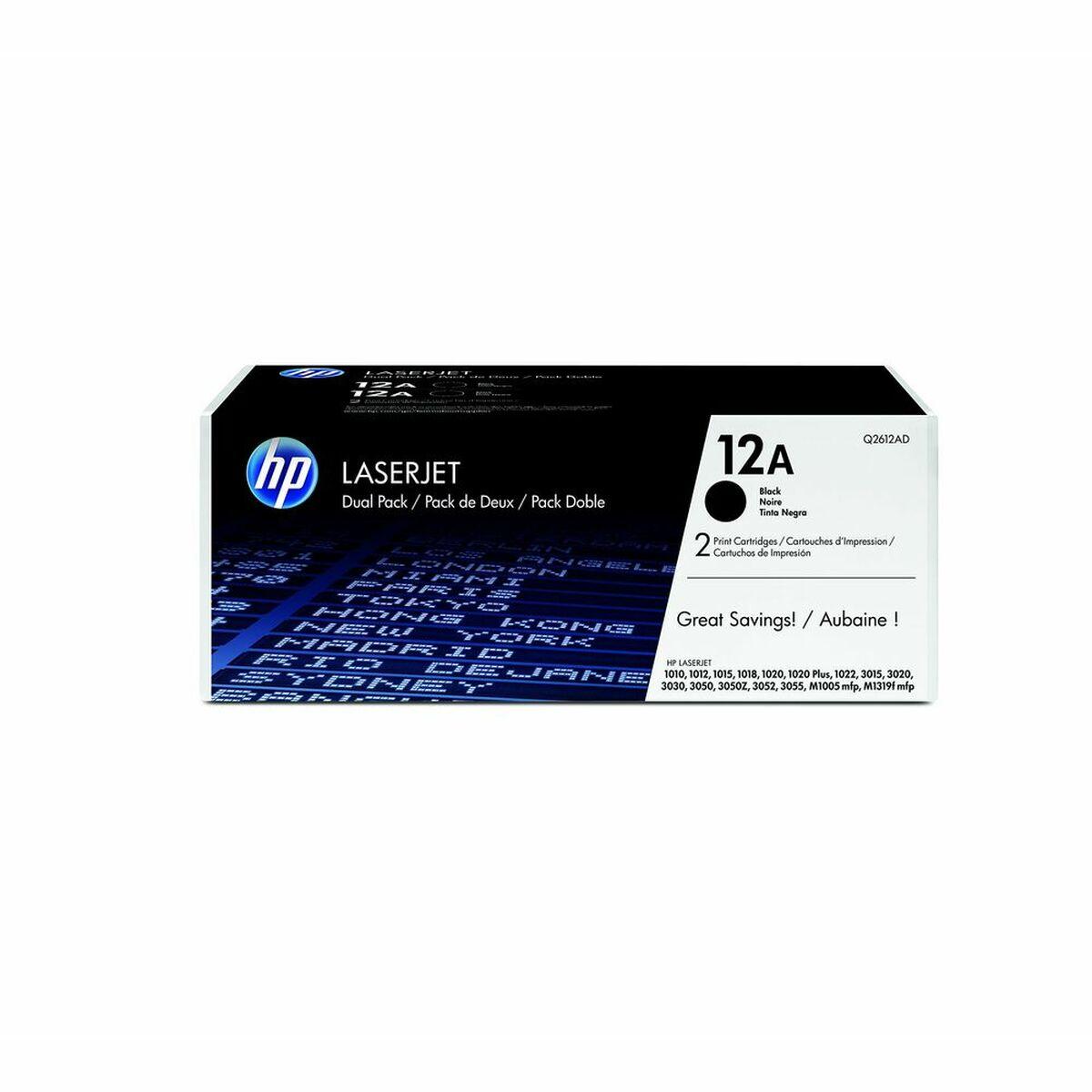 Toner Hp 12a Sort Toner 2 Enheder