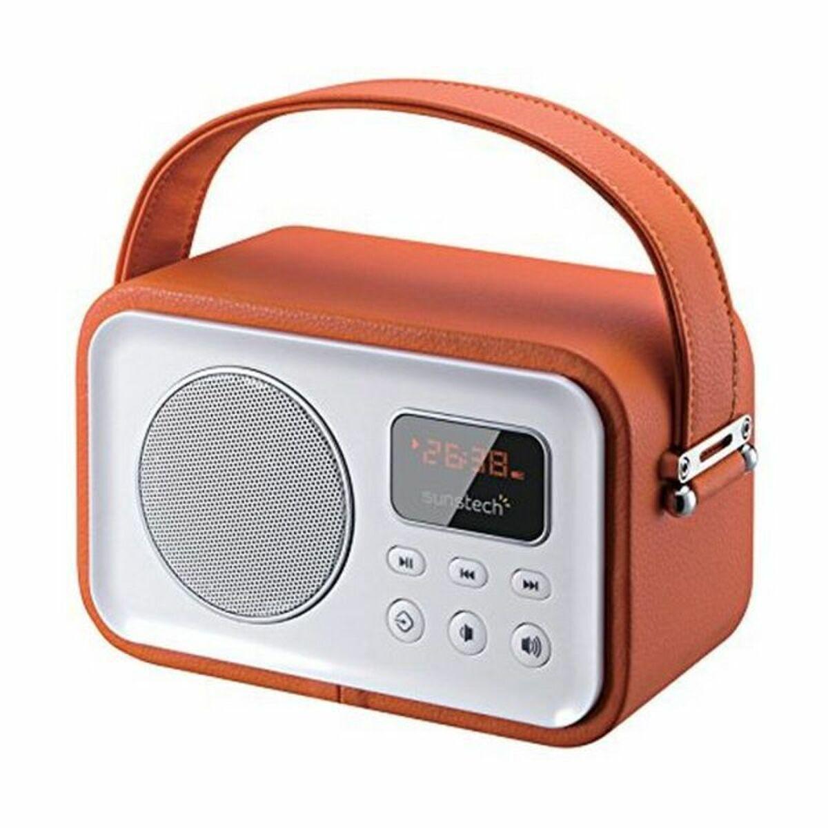 Transportabel Bluetooth Radio Sunstech Rpbt450or Orange