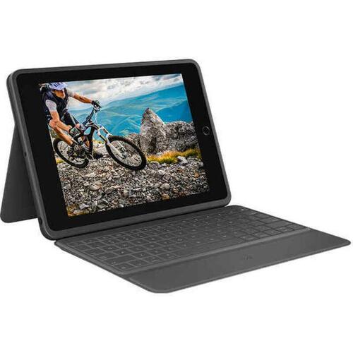 Bluetooth keyboard med tabletstøtte Logitech 920-009317 Sort Spansk qwerty QWERTY iPad 7 Galaxy Tab S2
