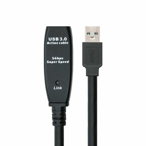 USB forlængerkabel TooQ 10.01.0311 Sort 5 m