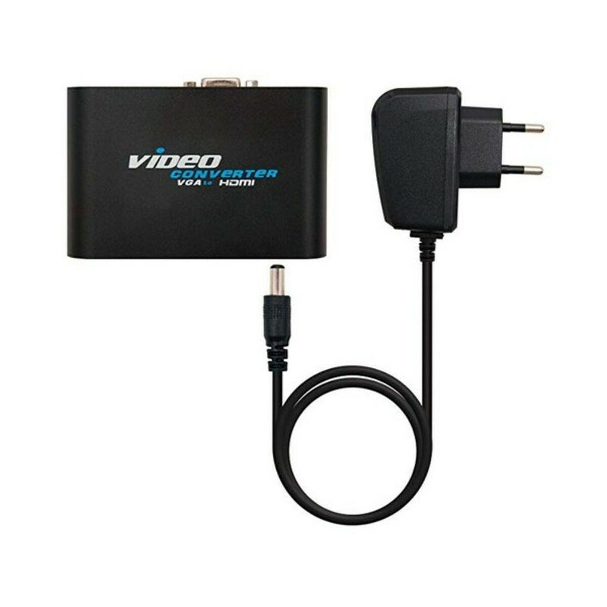 Vga Til Hdmi Adapter Med Lyd Nanocable 10.16.2101 Bk
