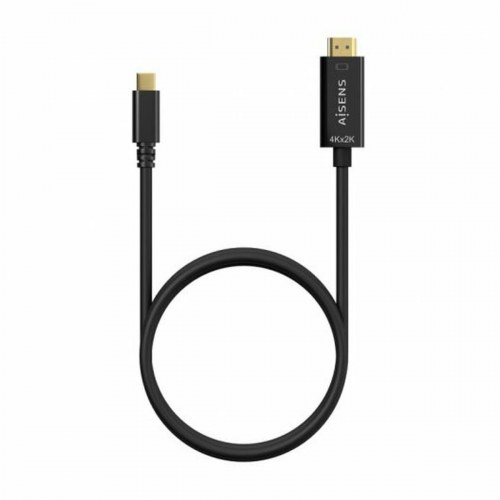 HDMI-kabel Aisens - USB-C til HDMI 2.0, 80 cm, sort