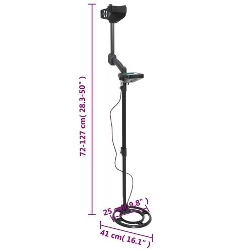 Metaldetektor 24 cm søgedybde LCD-display