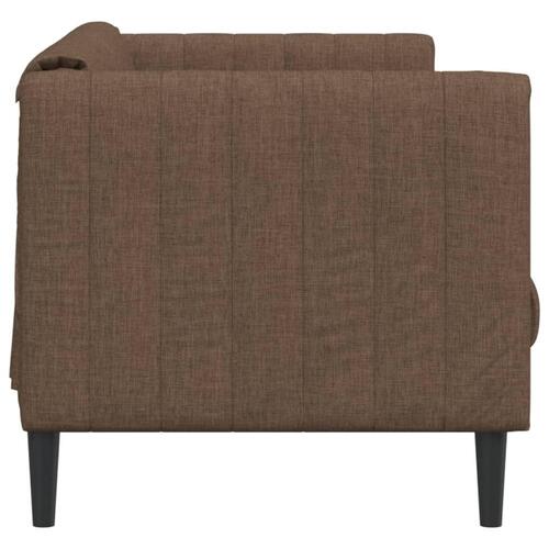 3-personers sofa imiteret ruskind brun