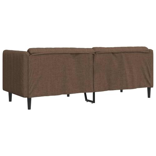 3-personers sofa imiteret ruskind brun