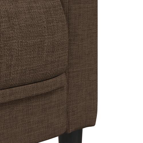 3-personers sofa imiteret ruskind brun