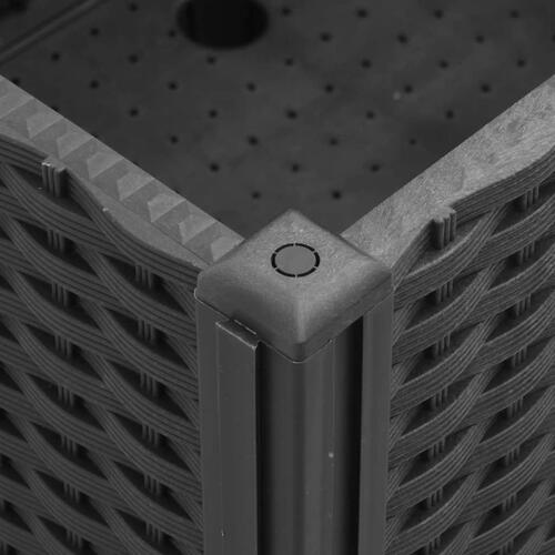 Plantekasse med hjul 100x80x54 cm PP sort