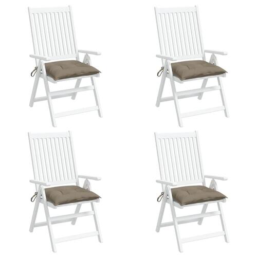 Pallehynder 4 stk. 50x50x7 cm oxfordstof gråbrun