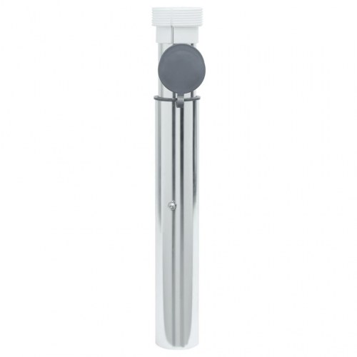 Nedgravet parasolholder 40-50 mm i anodiseret aluminium - sølvfarvet
