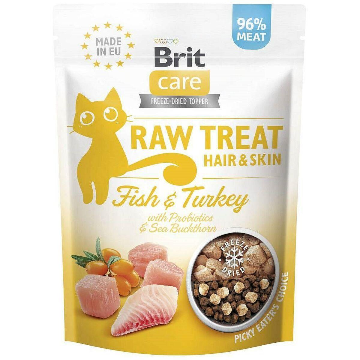 Snack For Cats Brit Care Raw Treat Kalkun