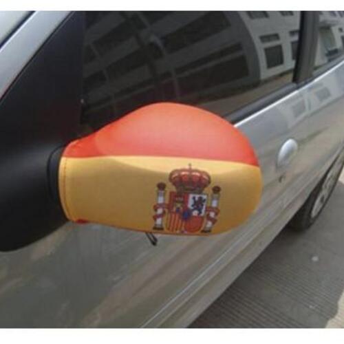 Sidespejlscover med Spansk Flag (2stk)
