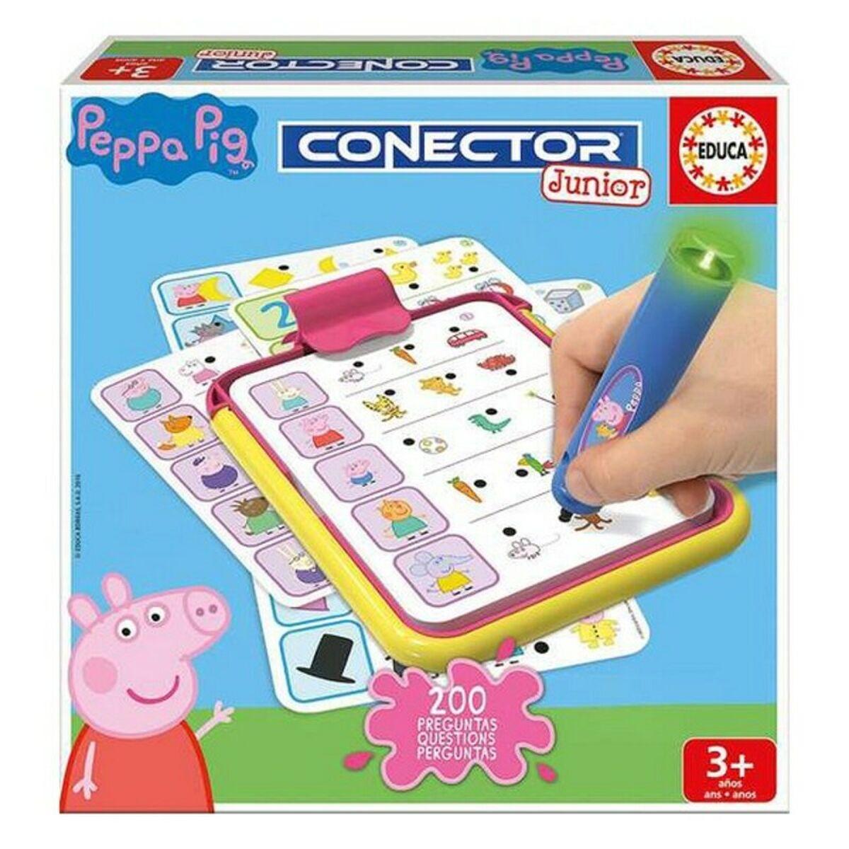 Lærerigt Spil Conector Junior Peppa Pig Educa 16230 Multifarvet Dele