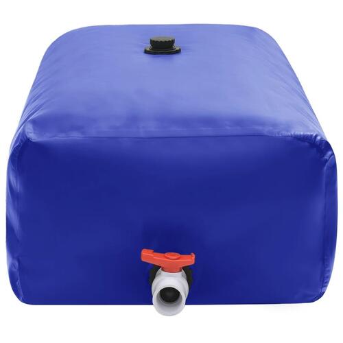 Vandtank med hane sammenfoldelig 1500 l PVC