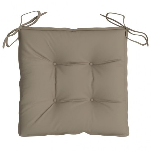 Pallehynder 2 stk. 50 × 50 × 7 cm i oxfordstof - gråbrun
