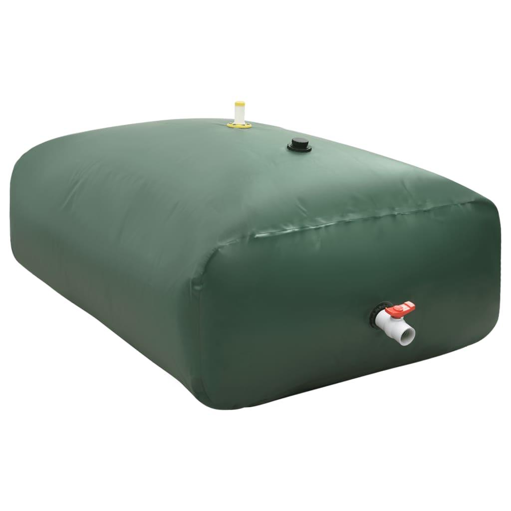 Sammenklappelig Vandbeholder Pvc - Grøn / 5000 l
