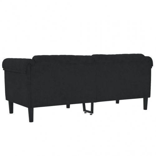 2-personers sofa velour sort