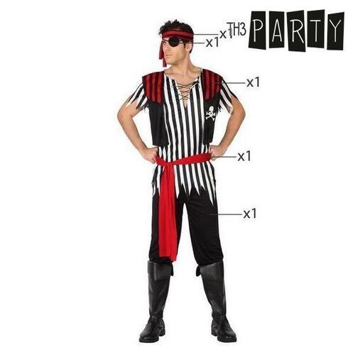 Kostume til voksne Pirat mand (5 Pcs) M/L
