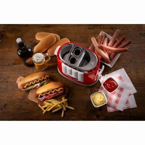 Brødrister hotdog-maker Ariete Party Time 206/00 - rød 650 W
