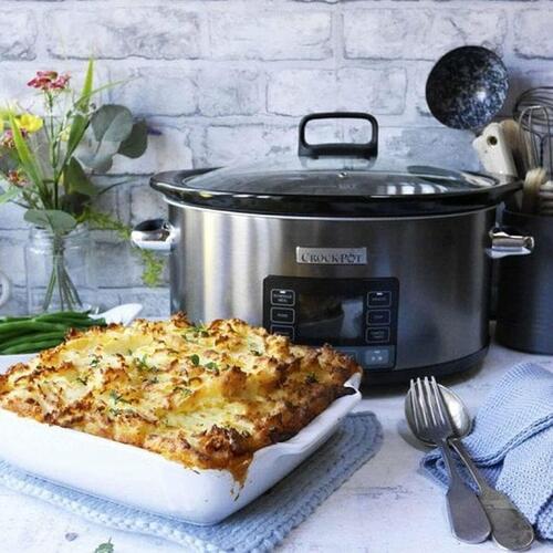 Crock-Pot Slow cooker CSC066X, 5,6 L - rustfrit stål