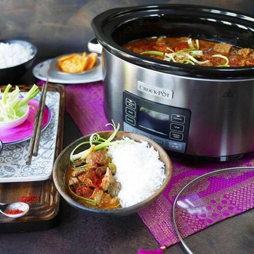 Crock-Pot Slow cooker CSC066X, 5,6 L - rustfrit stål