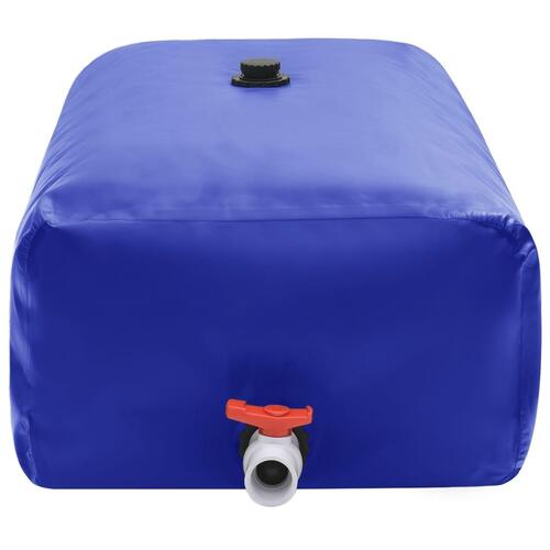 Vandtank med hane sammenfoldelig 1000 l PVC