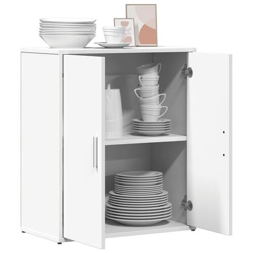 Skænk 60x31x70 cm konstrueret træ hvid