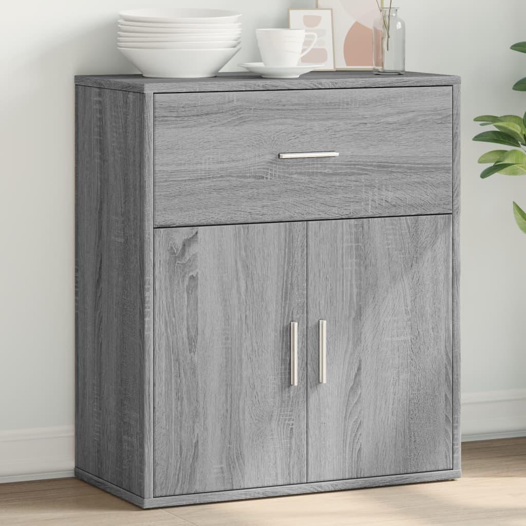 Skænk 60×31×70 cm i konstrueret træ - grå sonoma-eg