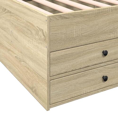 Daybed med skuffer uden madras 90x190 cm sonoma-eg