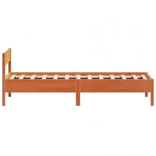 Sengeramme i massivt fyrretræ 75 x 190 cm - gyldenbrun