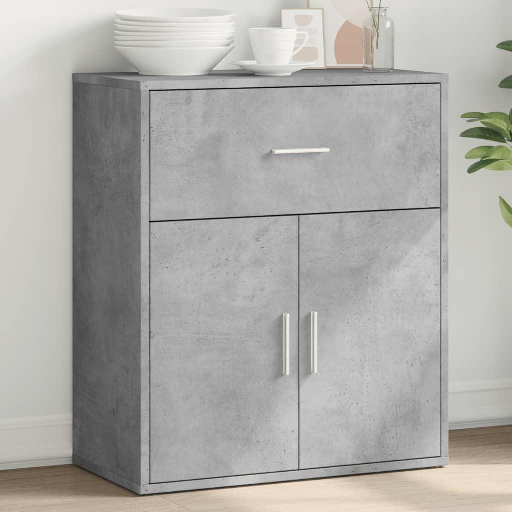 Skænk i konstrueret træ 60 x 31 x 70 cm - betongrå