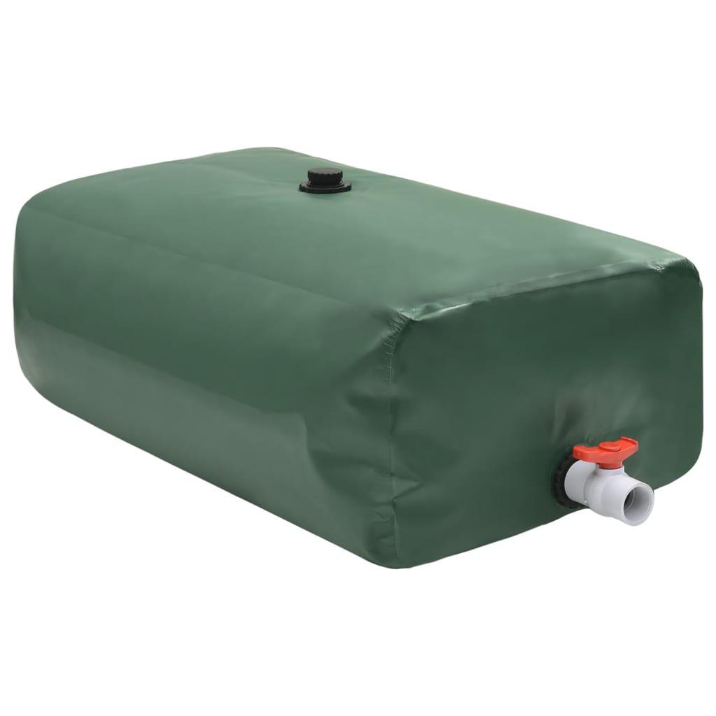 Vandtank med hane sammenfoldelig 670 l PVC