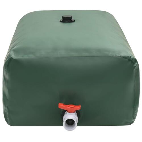 Vandtank med hane sammenfoldelig 670 l PVC